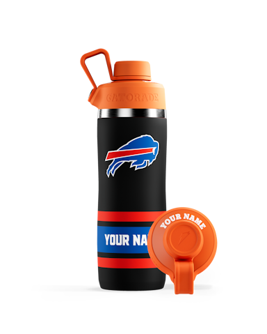 Black Custom NFL Stainless Steel Bottle - Classic Companion